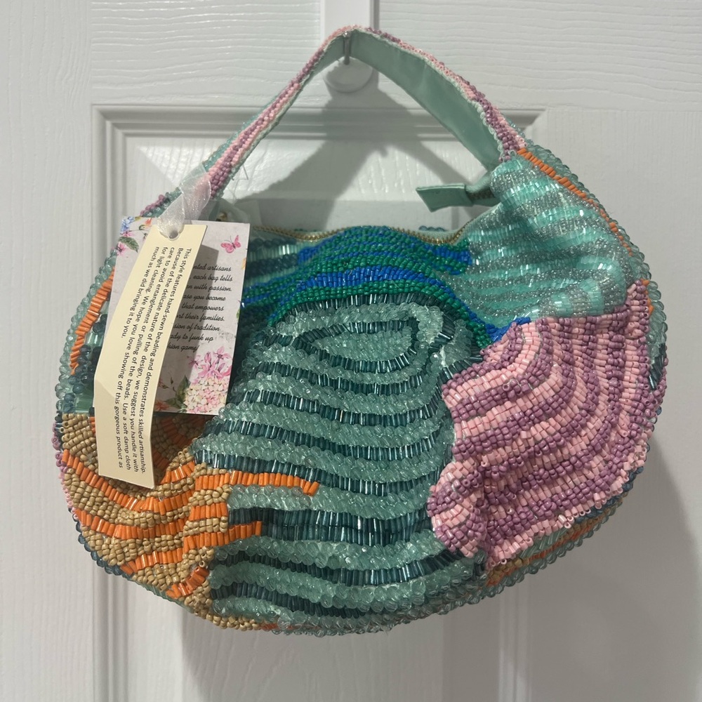 Viral Multicolored Beaded Bag